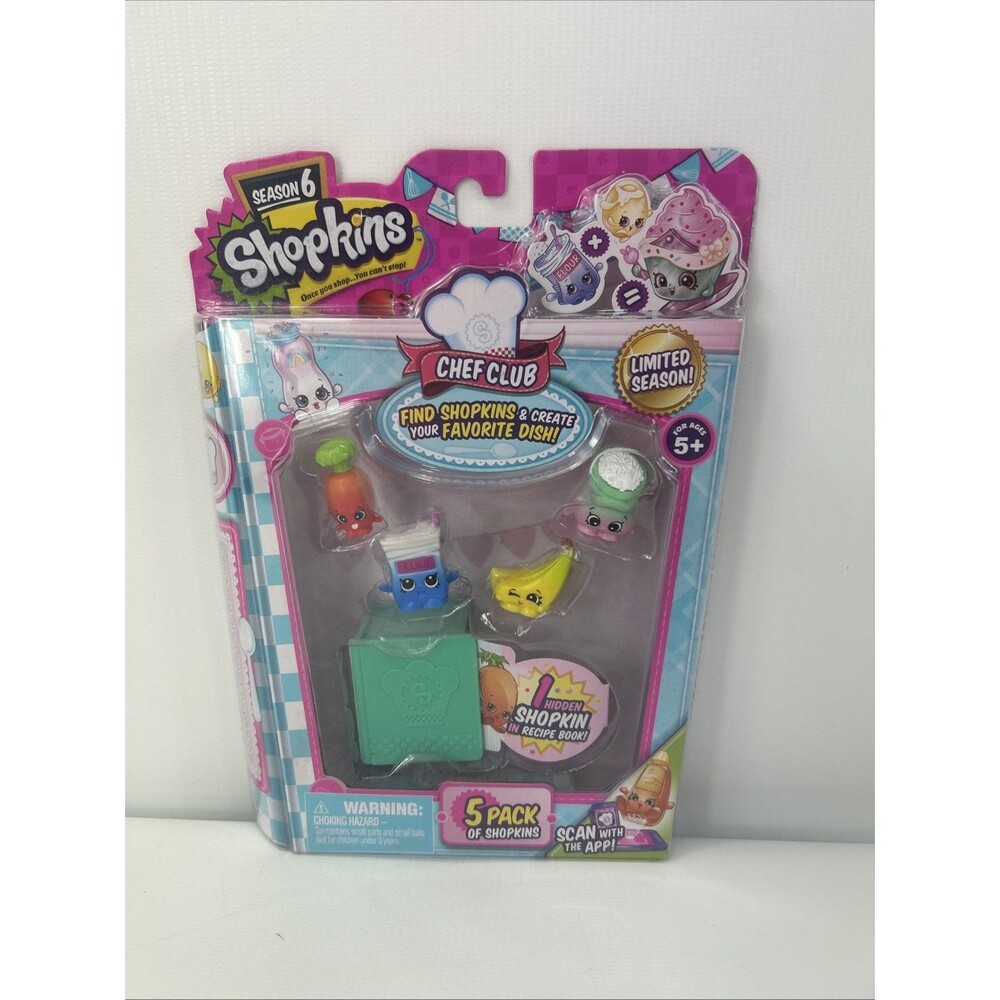 Shopkins Season 6 Chef Club 5 Pack New, Limited Season (#12)